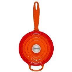 Le Creuset 2.25 Qt. Signature Saucepan - Flame COOKWARE