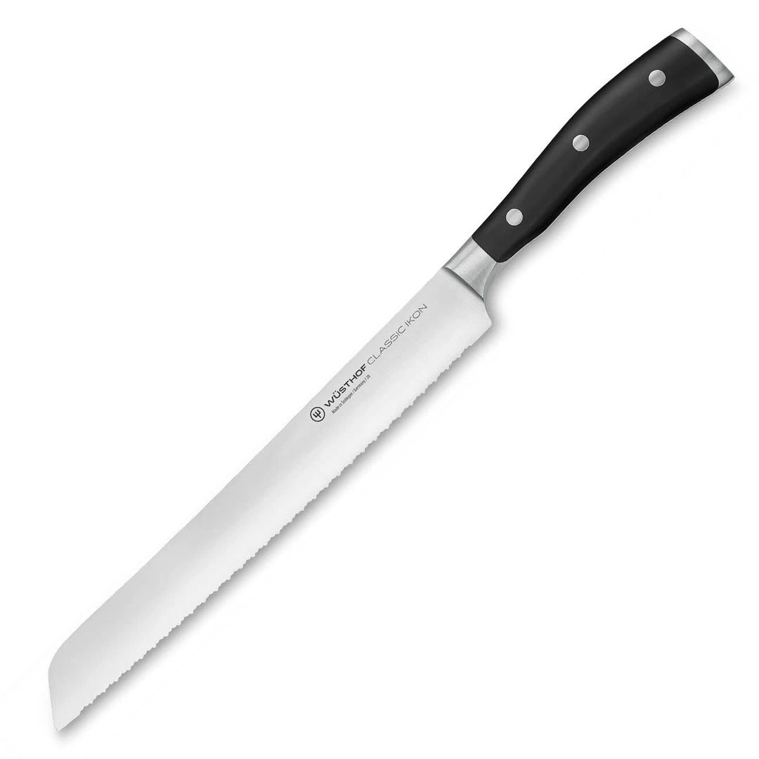 CUTLERY Wusthof Classic Ikon 9 " Double-Serrated Bread Knife 3 CUTLERY Wusthof Classic Ikon 9 " Double-Serrated Bread Knife