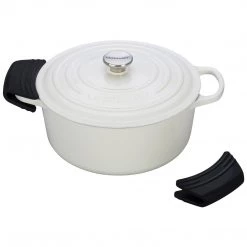 Le Creuset Silicone Handle Grips, Set Of 2 - Black COOKWARE