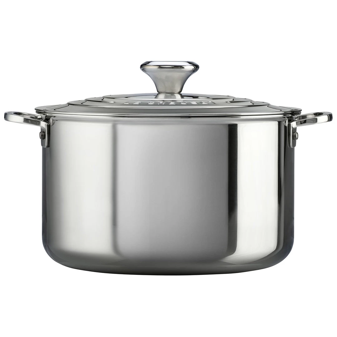 Le Creuset Stainless Steel 7-Quart Stockpot COOKWARE 4 Le Creuset Stainless Steel 7-Quart Stockpot COOKWARE