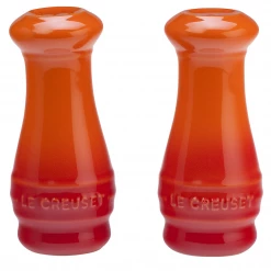 Le Creuset 4-Ounce Salt & Pepper Shakers - Flame COOKS TOOLS
