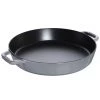 Staub Cast Iron 13" Double Handle Fry Pan - Graphite Grey COOKWARE