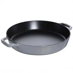 Staub Cast Iron 13" Double Handle Fry Pan - Graphite Grey COOKWARE