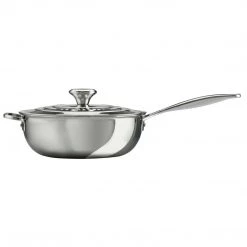 Le Creuset Stainless Steel 3.5-Quart Saucier Pan COOKWARE