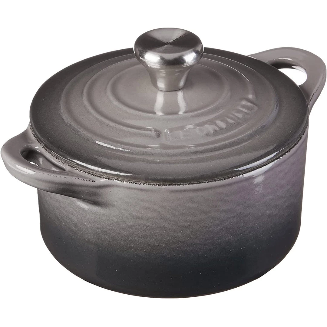 Le Creuset Cast Iron 0.3-Quart Mini Cocotte - Oyster 3 Le Creuset Cast Iron 0.3-Quart Mini Cocotte - Oyster