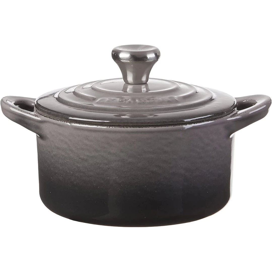 Le Creuset Cast Iron 0.3-Quart Mini Cocotte - Oyster 4 Le Creuset Cast Iron 0.3-Quart Mini Cocotte - Oyster