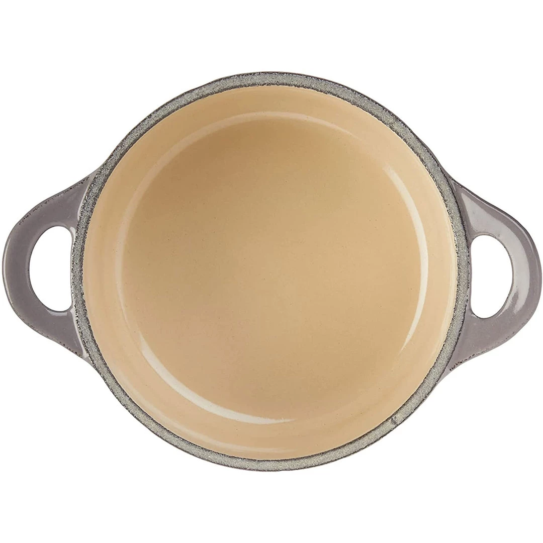 Le Creuset Cast Iron 0.3-Quart Mini Cocotte - Oyster 5 Le Creuset Cast Iron 0.3-Quart Mini Cocotte - Oyster
