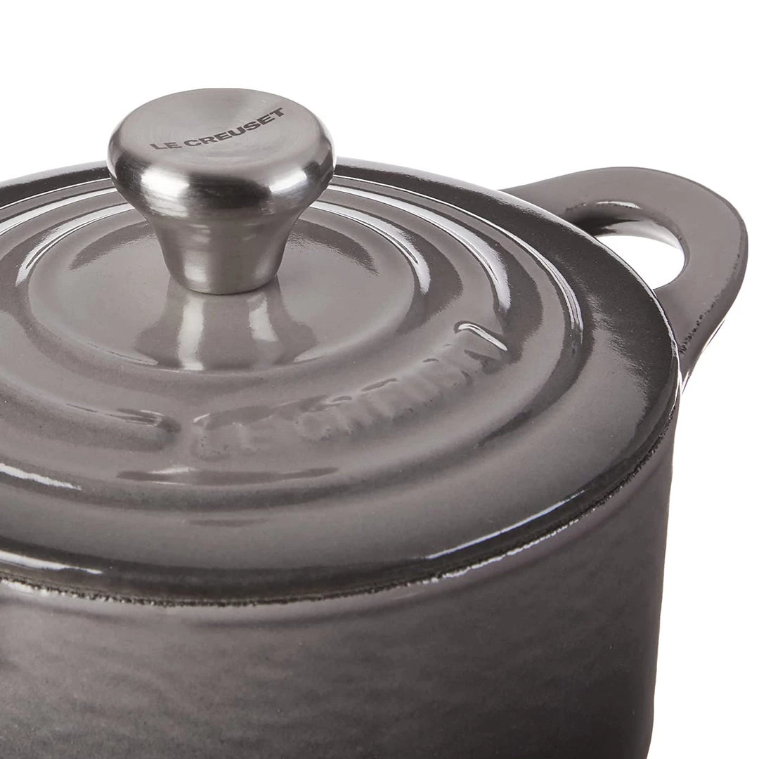 Le Creuset Cast Iron 0.3-Quart Mini Cocotte - Oyster 6 Le Creuset Cast Iron 0.3-Quart Mini Cocotte - Oyster