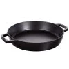 COOKWARE Staub Cast Iron 13" Double Handle Fry Pan - Matte Black