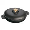BAKEWARE Staub Cast Iron 7.9'' Round Covered Baking Dish - Matte Black