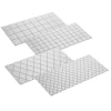 Cake Boss 4-Piece Quilted Fondant Imprint Mat Set, Clear