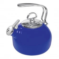 COOKWARE Chantal 1.8-Quart Classic Enamel-On-Steel Teakettle - Cobalt Blue
