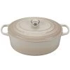 COOKWARE Le Creuset Oval 9.5-Quart Dutch Oven - Meringue