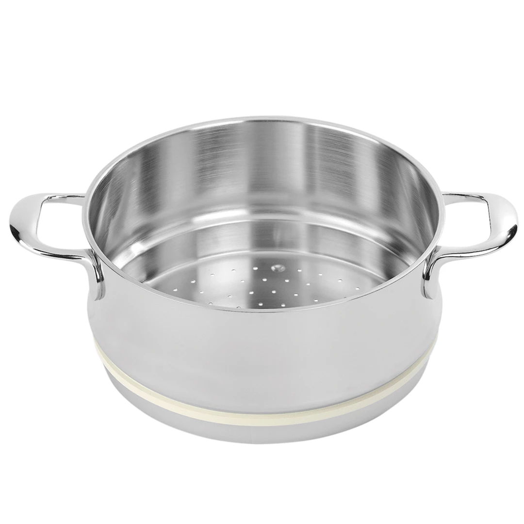 COOKWARE Demeyerer Atlantis 5.5-Quart Stainless Steel Steamer Insert 3 COOKWARE Demeyerer Atlantis 5.5-Quart Stainless Steel Steamer Insert
