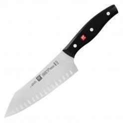 Zwilling J.A. Henckels Twin Signature 7" Hollow Edge Rocking Santoku