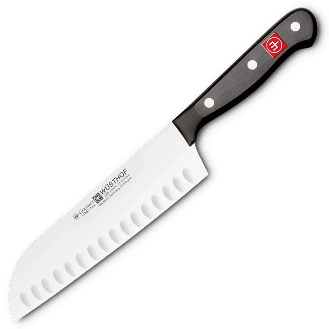 CUTLERY Wusthof Gourmet 5" Santoku, Hollow Edge 3 CUTLERY Wusthof Gourmet 5" Santoku, Hollow Edge
