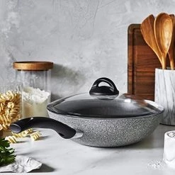 COOKWARE Ballarini Parma 11-inch Forged Aluminum Nonstick Stir Fry Pan With Lid