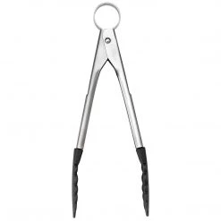 COOKWARE Cuisipro 11-Inch Silicone Locking Tongs, Black