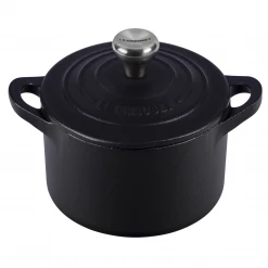 Le Creuset Cast Iron 0.3-Quart Mini Cocotte - Matte Black
