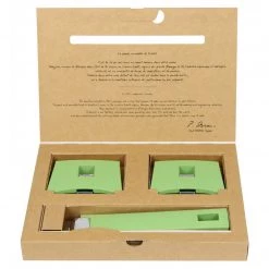 Cristel Mutine Set Of 1 Derachable Handle And 2 Side Handles - Lime Green COOKWARE