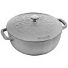 COOKWARE Staub Cast Iron 3.75-Quart Essential French Oven Lilly Lid - Graphite Grey