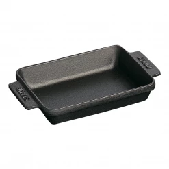 Staub Cast Iron 5.75'' X 4.5'' Mini Rectangular Baker - Matte Black COOKWARE