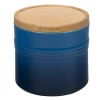 Le Creuset 1.5-Quart Storage Canister With Wood Lid- Marseille 2 Le Creuset 1.5-Quart Storage Canister With Wood Lid- Marseille