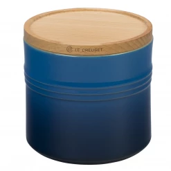 Le Creuset 1.5-Quart Storage Canister With Wood Lid- Marseille