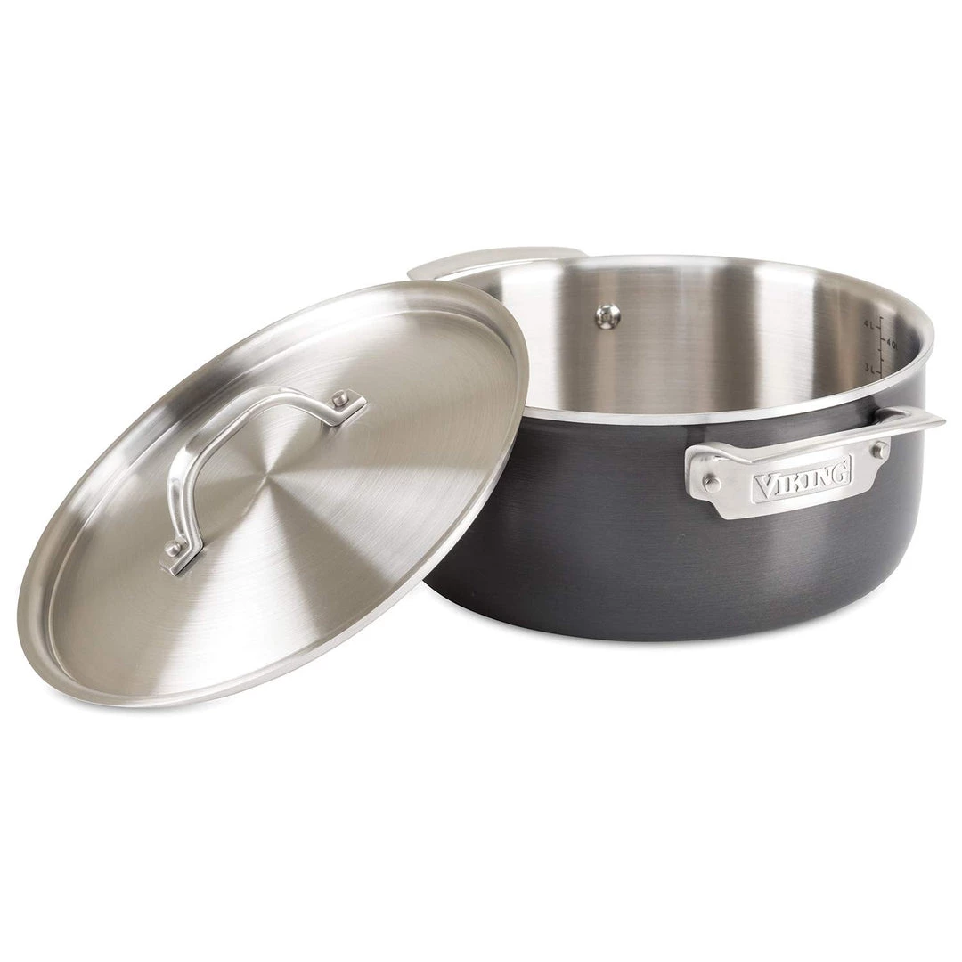 Viking Hard Stainless 5-Quart Dutch Oven COOKWARE 3 Viking Hard Stainless 5-Quart Dutch Oven COOKWARE
