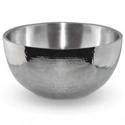 Hammer Stahl 4-Quart Hammered Salad Bowl