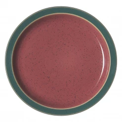 Denby Harlequin Salad Plate - Red/Green COOKWARE
