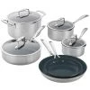 Zwilling J.A. Henckels Clad Cfx 10-Piece Stainless Steel Ceramic Nonstick Cookware Set
