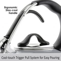 Chantal 1.8 Qt Enamel On Steel Classic Teakettle - Fog Grey COFFEE & TEA