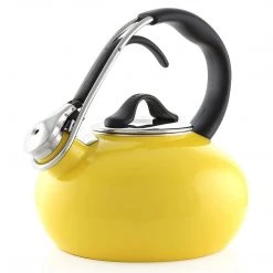 COFFEE & TEA Chantal 1.8 Qt Enamel On Steel Classic Teakettle - Yellow