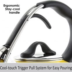 COFFEE & TEA Chantal 1.8 Qt Enamel On Steel Classic Teakettle - Yellow