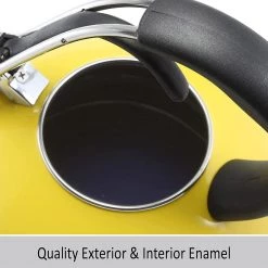 COFFEE & TEA Chantal 1.8 Qt Enamel On Steel Classic Teakettle - Yellow