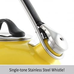 COFFEE & TEA Chantal 1.8 Qt Enamel On Steel Classic Teakettle - Yellow