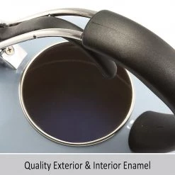 Chantal 1.8 Qt Enamel On Steel LOOP Teakettle - Glacier Blue