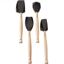 Le Creuset 5-Piece Utensil Set With Crock - Licorice
