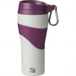 Trudeau Maison 16 Ounce Stainless Steel Travel Mug - Grey/Purple
