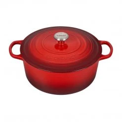 COOKWARE Le Creuset 9 Qt. Signature Round Dutch Oven - Cerise