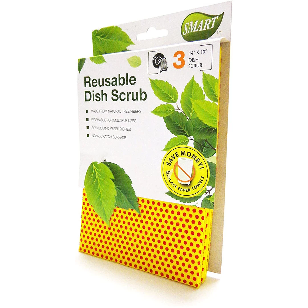 Smart 10035 Reusable Dish Scrubber, 3-Pack 3 Smart 10035 Reusable Dish Scrubber, 3-Pack