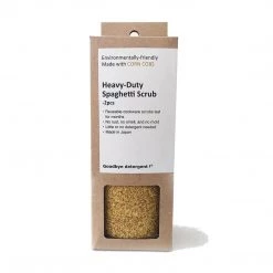 Goodbye Detergent Spaghetti Corn Scrub - Heavy Duty For Tough Stain, 2 Per Box HOME