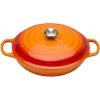 Le Creuset 3.5-Quart Signature Braiser - Flame