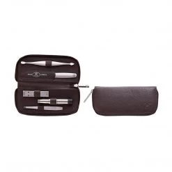 Zwilling J.A. Henckels TWINOX 5-Piece Men's Competence Zipper Case, Brown