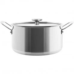COOKWARE Chantal 7 Qt. Stock Pot W/ Glass Lid