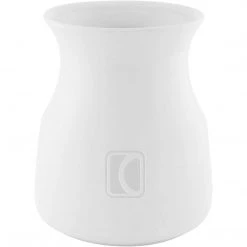 COOKS TOOLS Chantal Hourglass-shaped Utensil Crock - White
