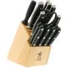 J.A. HENCKELS INTERNATIONAL Forged Premio Knife Block Set, 17 Piece, Black