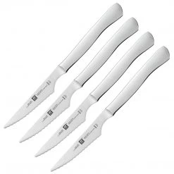 Zwilling J.A. Henckels 4-Piece Stainless Steel Serrated Steak Knife Set