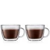 COFFEE & TEA Bodum Bistro Double Wall Café Latte Cup 2-Pack 2 COFFEE & TEA Bodum Bistro Double Wall Café Latte Cup 2-Pack